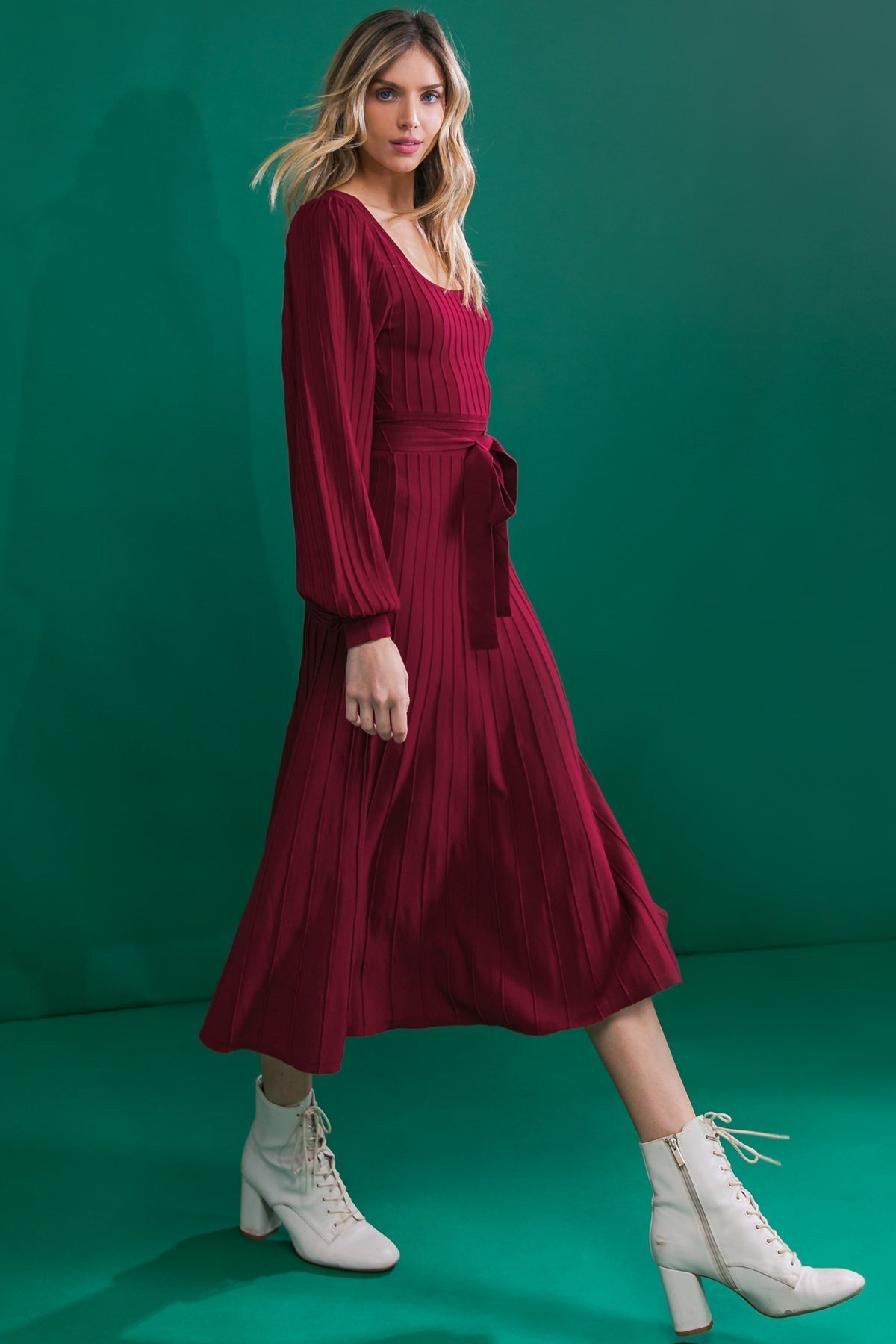 KEEP LOOKING UP SWEATER MIDI DRESS Flying Tomato